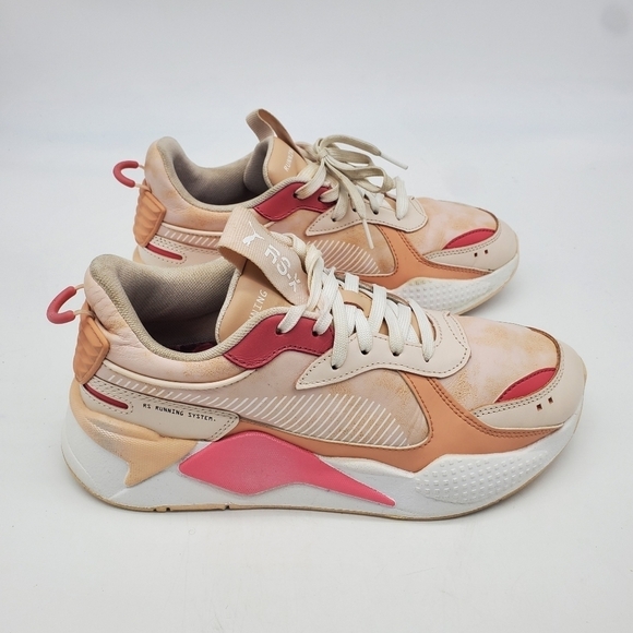 PUMA Shoes Womens 9 RS-X FESTIVAL 374530-01 White/Pink Sand Casual Running - Picture 4 of 13